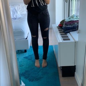 Zara skinny jeans - distressed